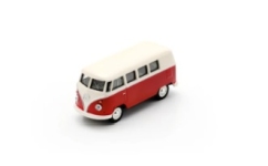 Schuco 451640014 - 1:64 - VW T1 Bus - rot/weiß